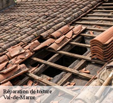 Réparation de toiture Val-de-Marne 