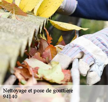 Nettoyage et pose de gouttière  94140