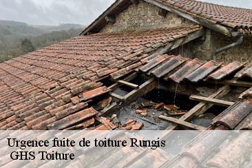 Urgence fuite de toiture  rungis-94150  GHS Toiture